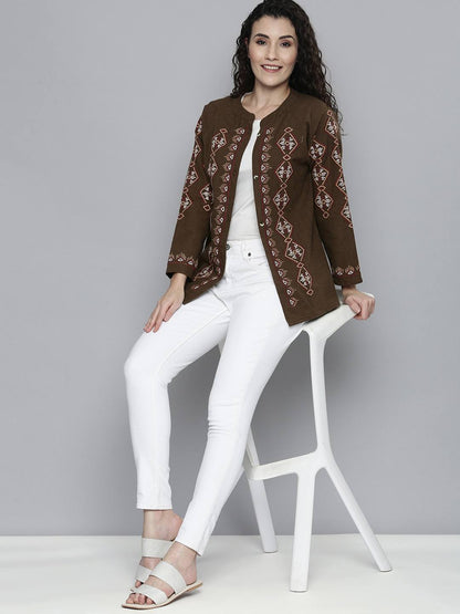 Embroidered Heavy twill Jacket