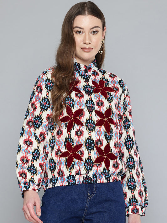 Quilted Embroidered Jacket