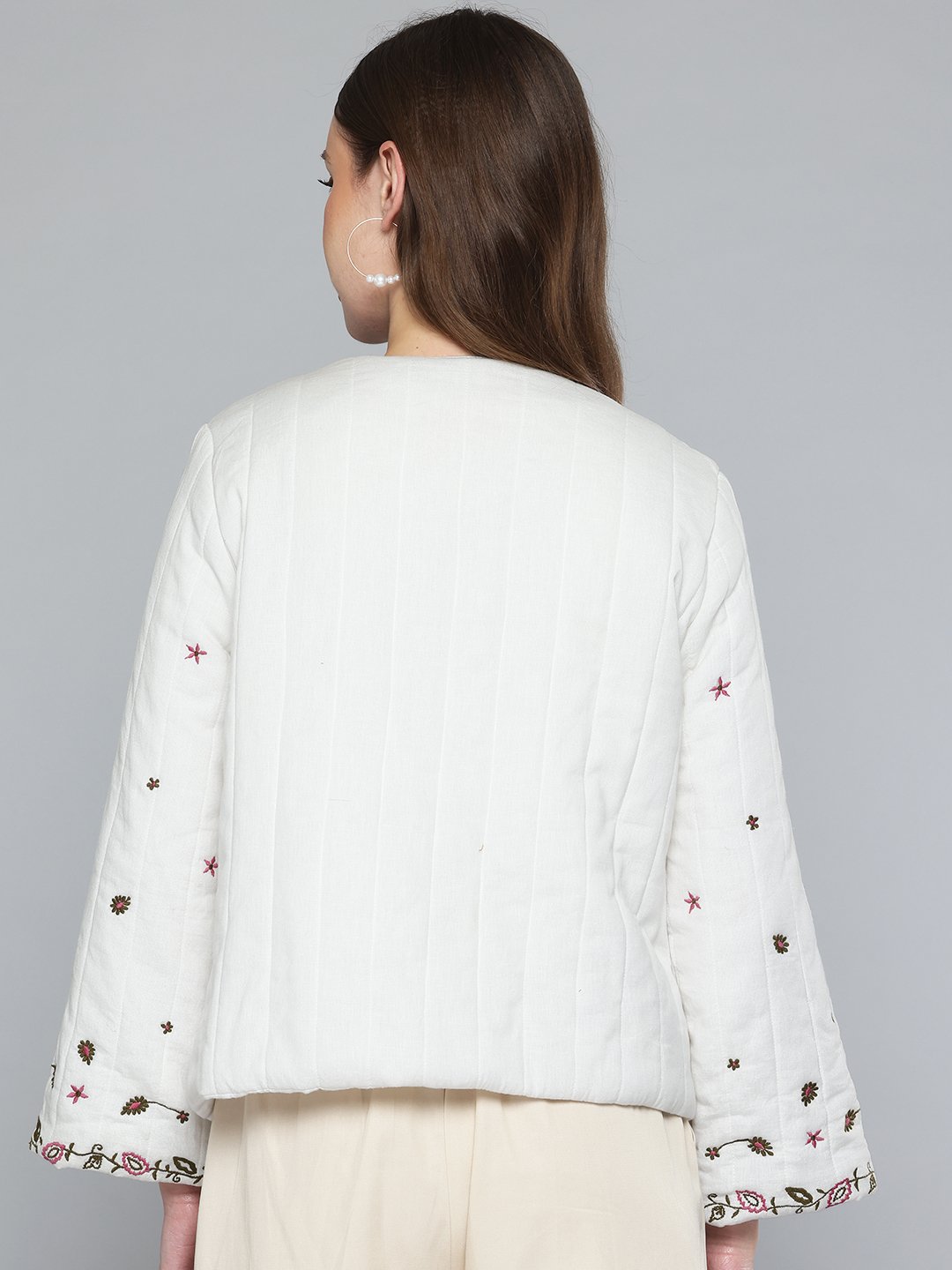 Quilted Embroidered jacket