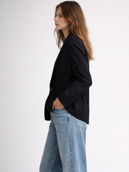 Black Regular Fit Blazer