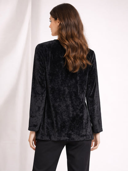Embroidered Velvet Jacket