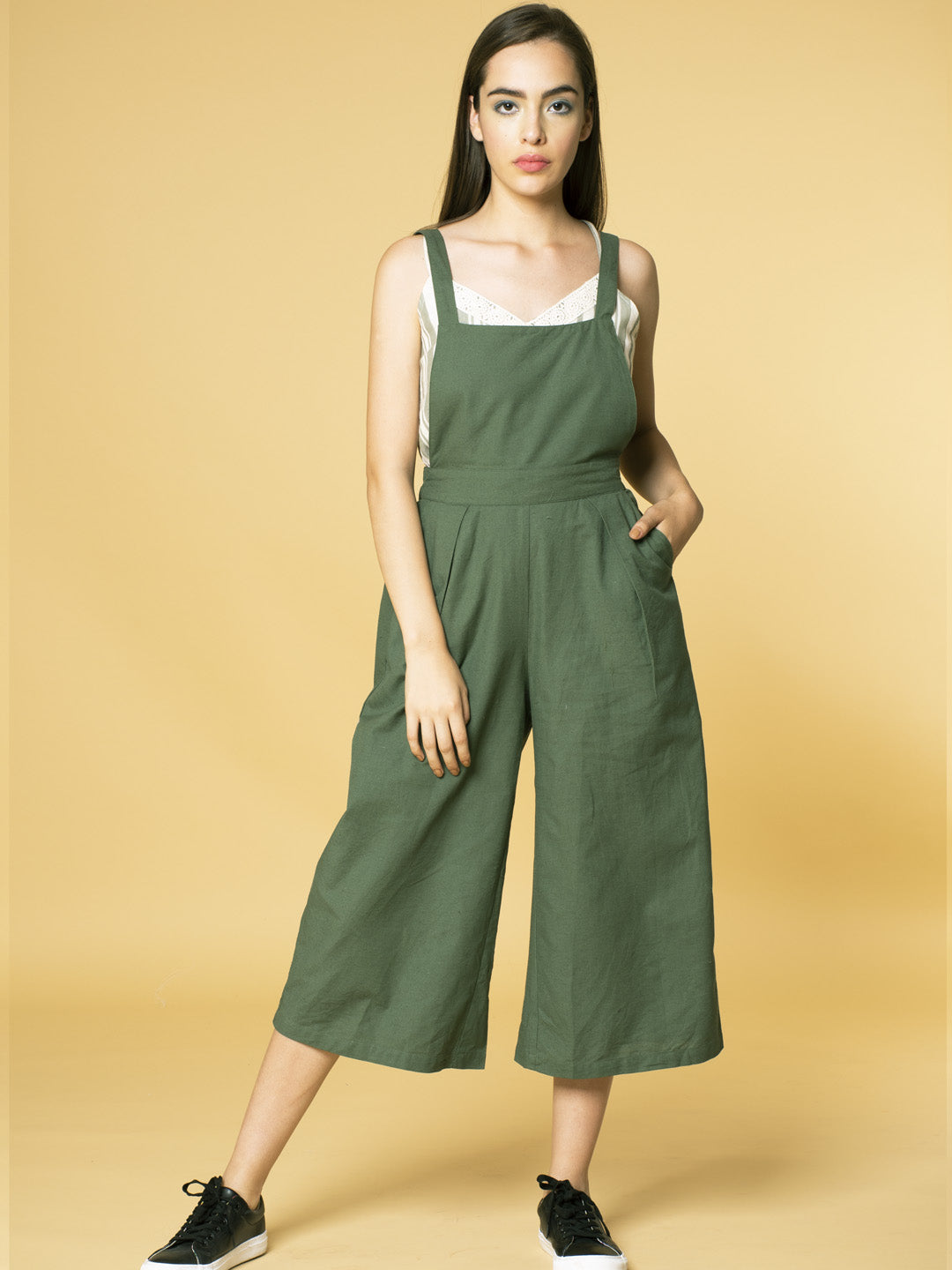 Cotton Linen Dungaree