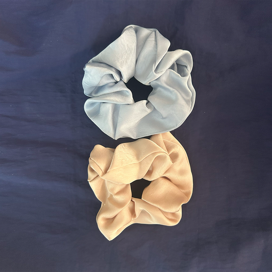 Set of two Silk Scrunchies