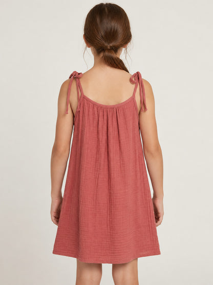 Embroidered Strappy Dress