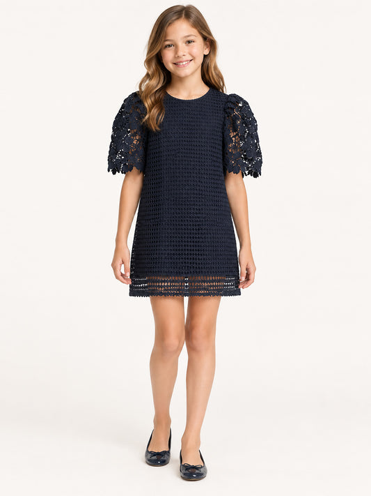 Puff Sleeve Lace Party Dress