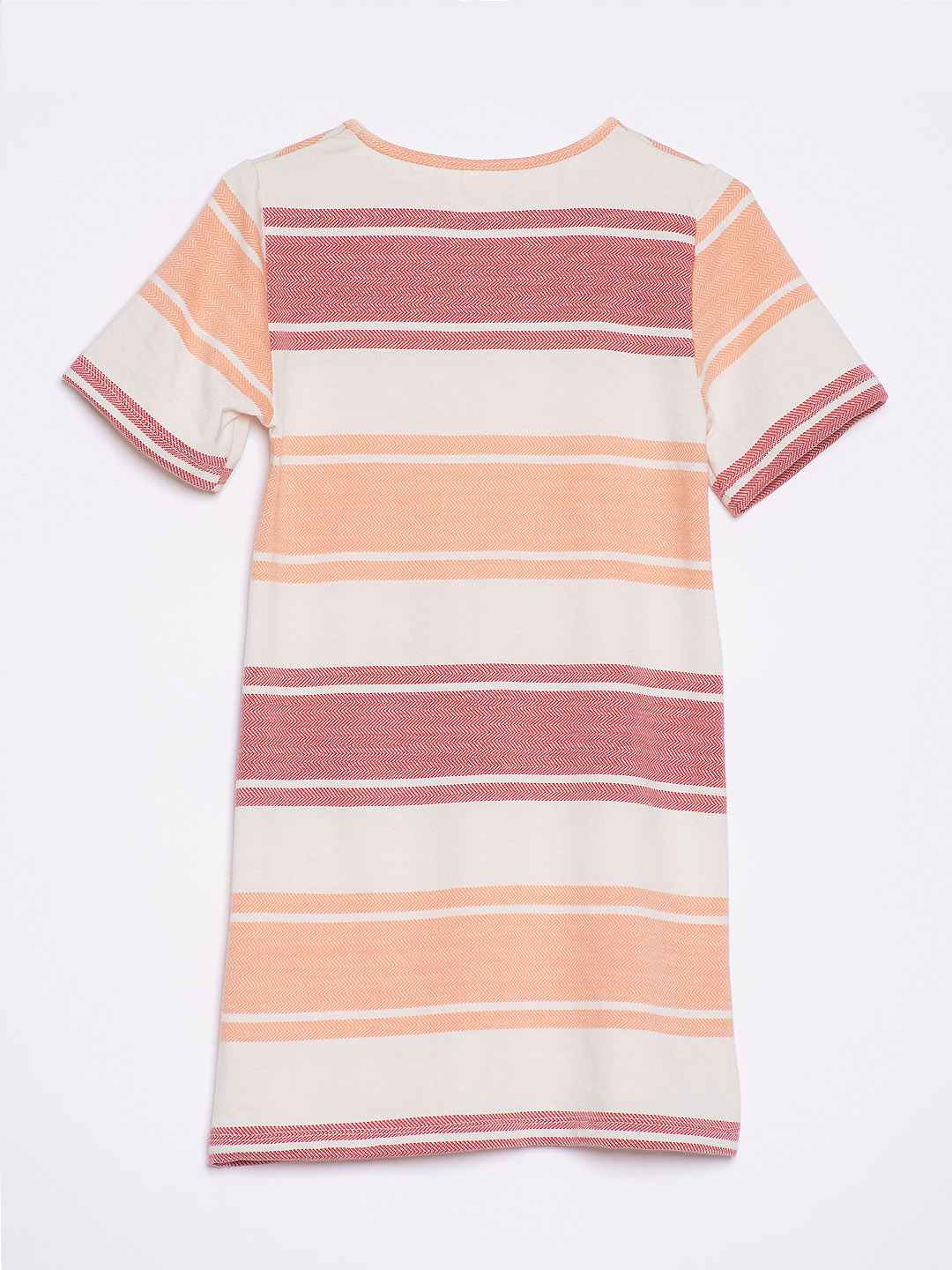 Multi Colr Striped Jersey Shift Dress