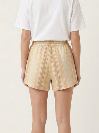 Cotton Stripe Shorts