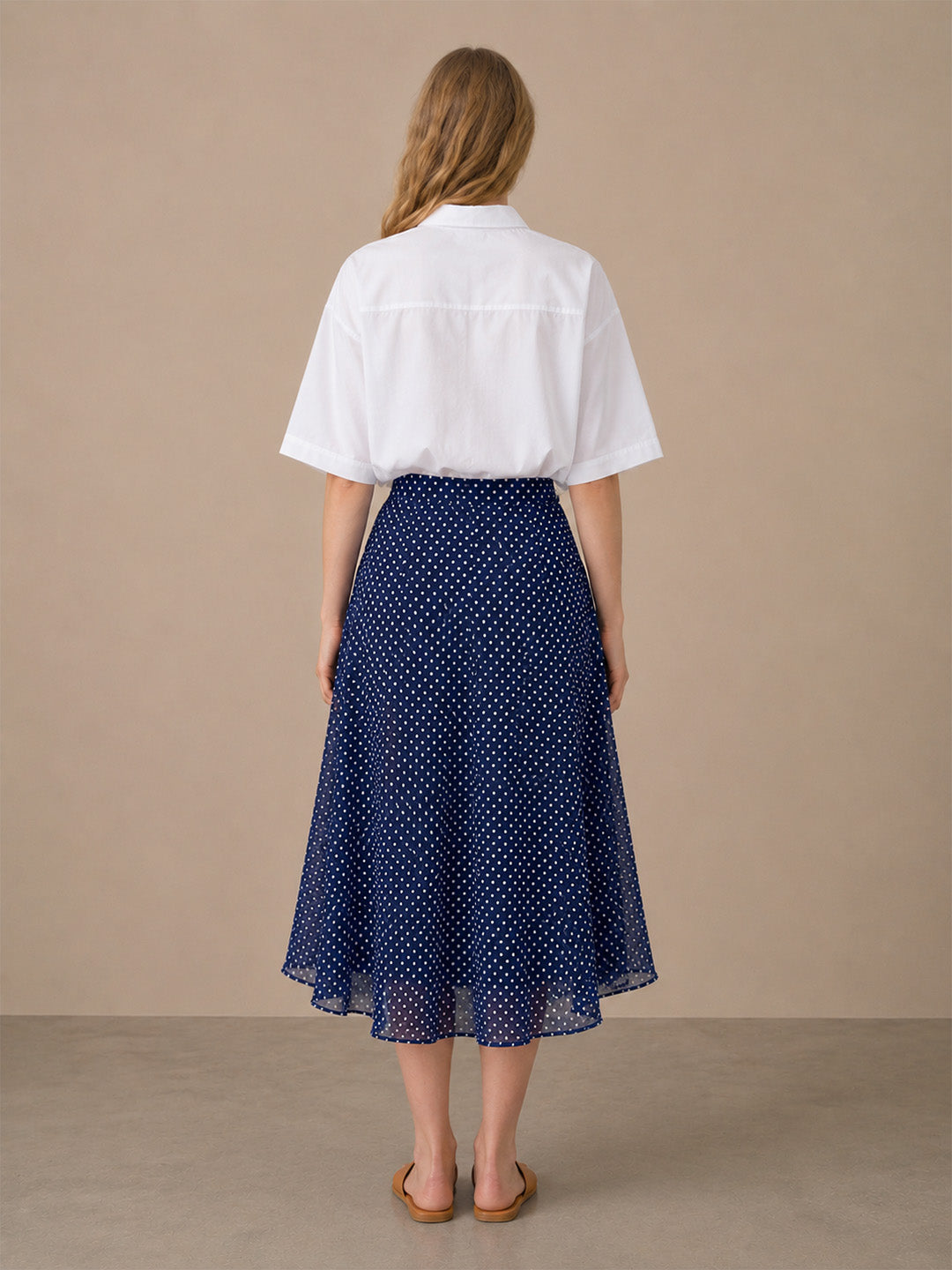 Blue Polka Dot Skirt