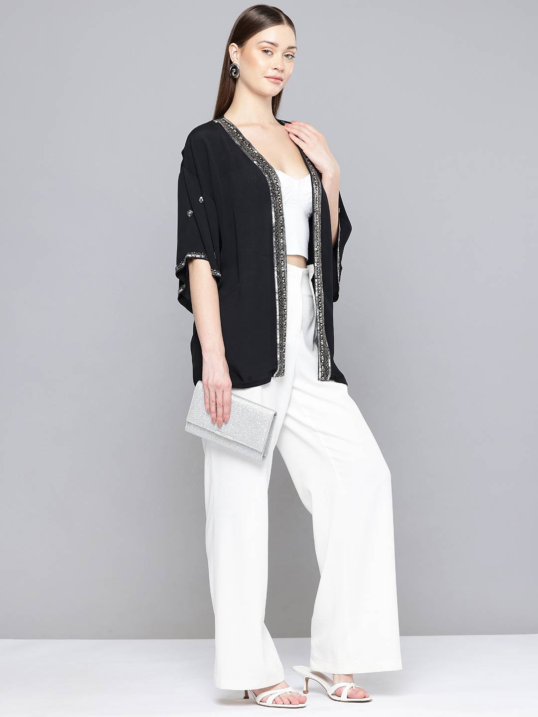 Women Party Embellished Shrug