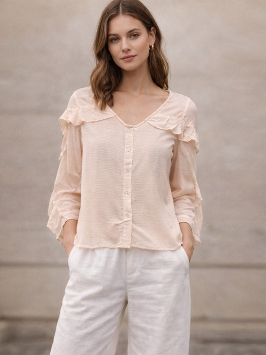 Dobby Frill Top