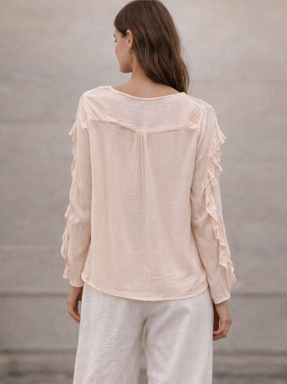 Dobby Frill Top