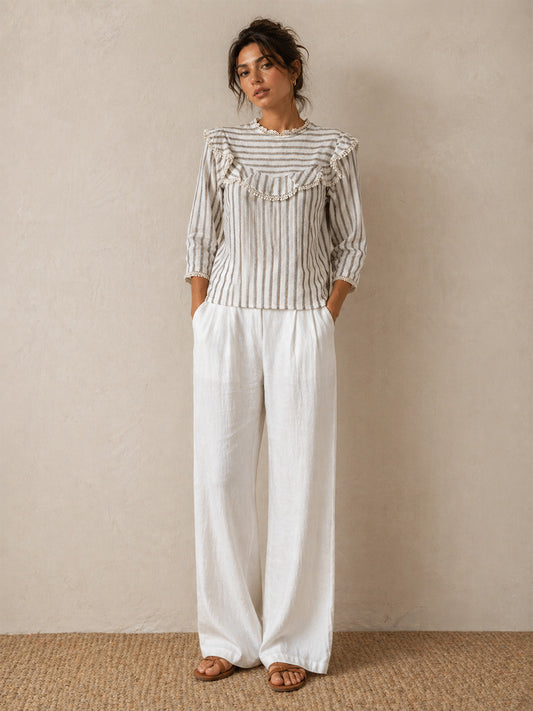 Cotton Stripe Top