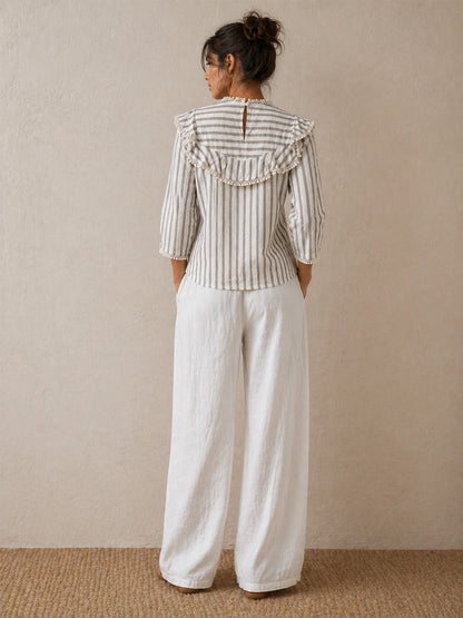 Cotton Stripe Top