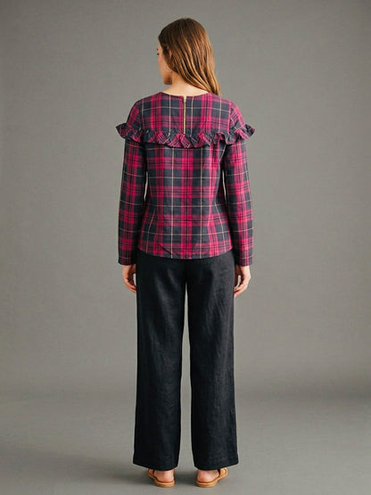 scoup-cotton-check-beaded-top