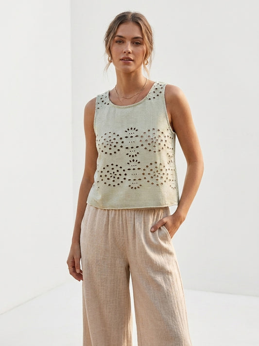 Embroidered Schifli Top