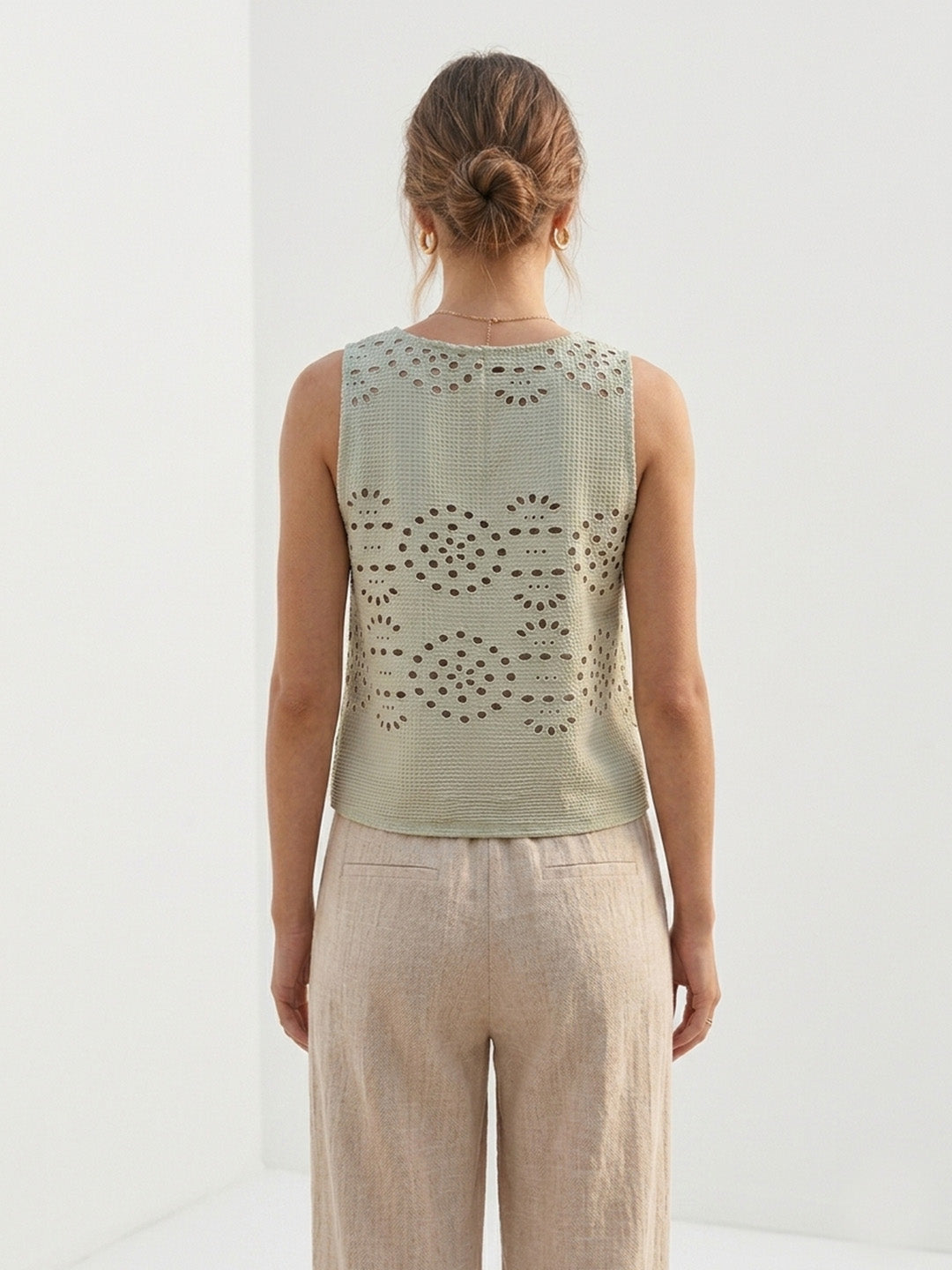 Embroidered Schifli Top