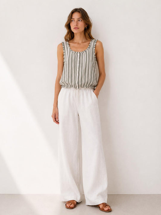 Cotton stripe top