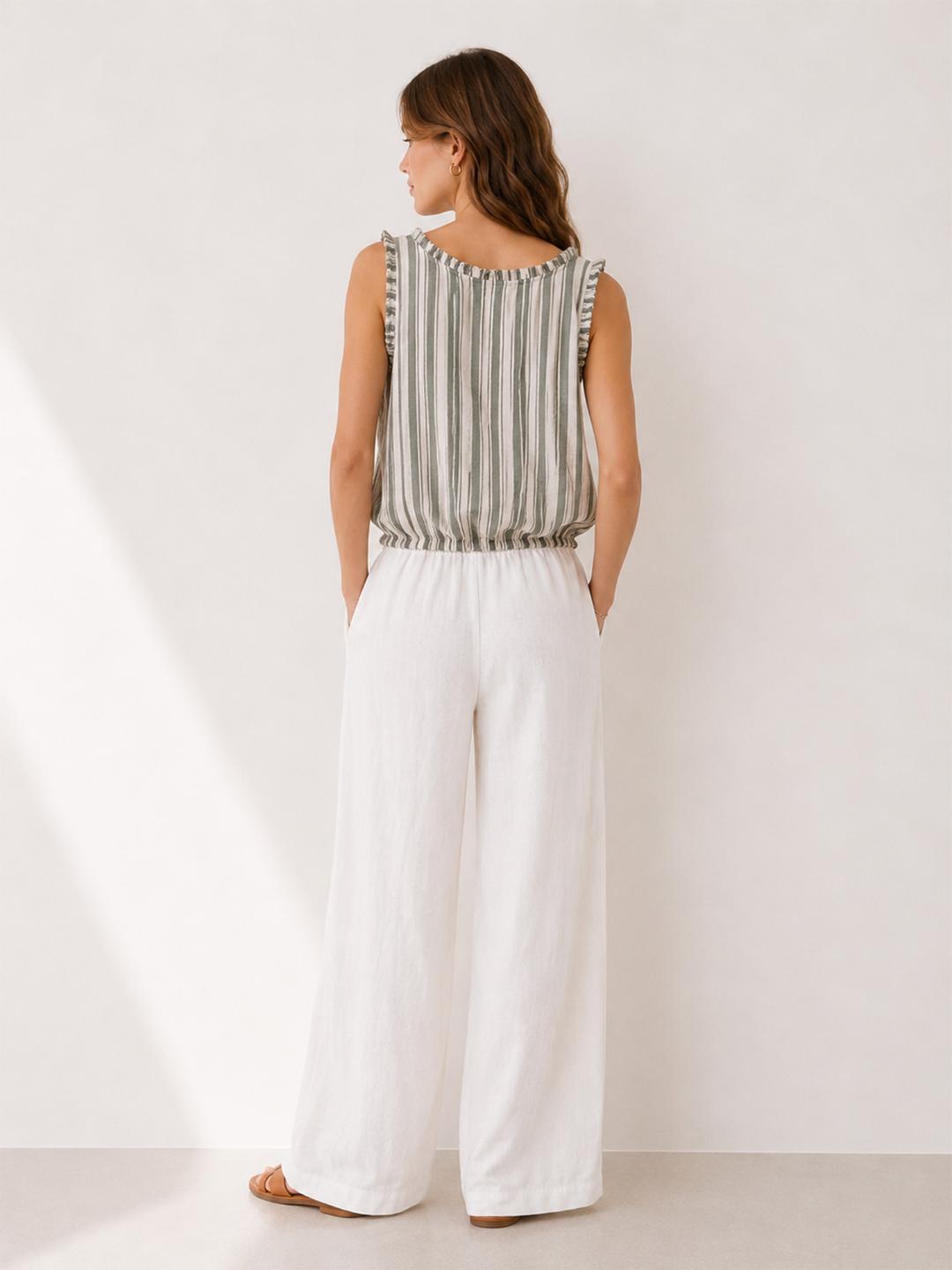 Cotton stripe top