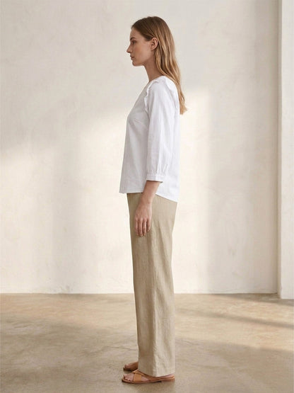 Cotton Frill White Top