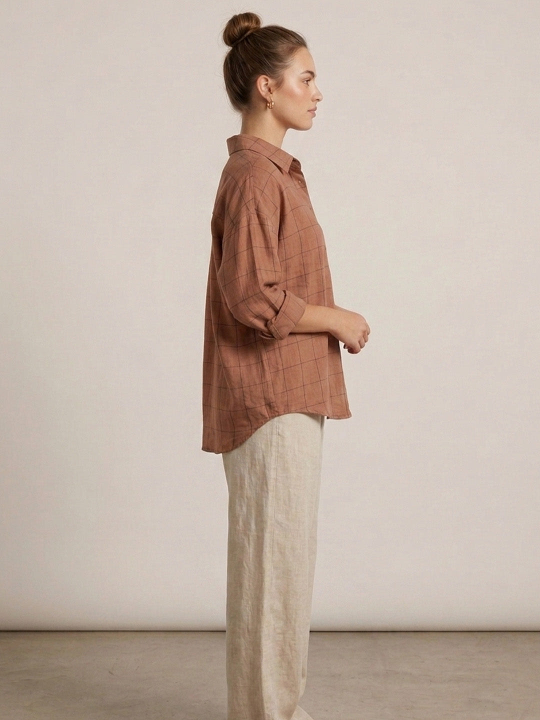 Linen Check Shirt