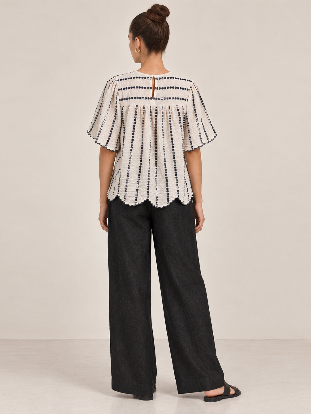 Textured Cotton Top
