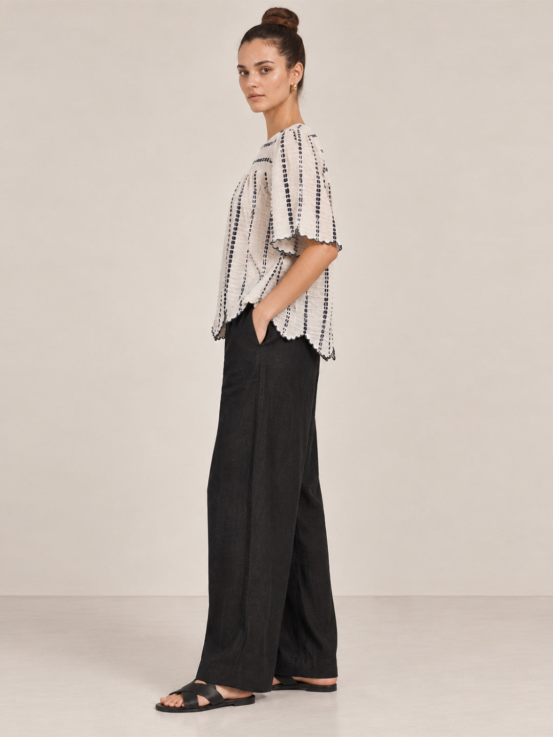 Textured Cotton Top