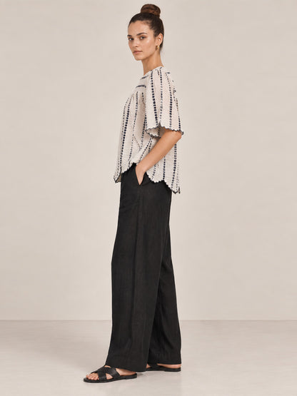 Textured Cotton Top