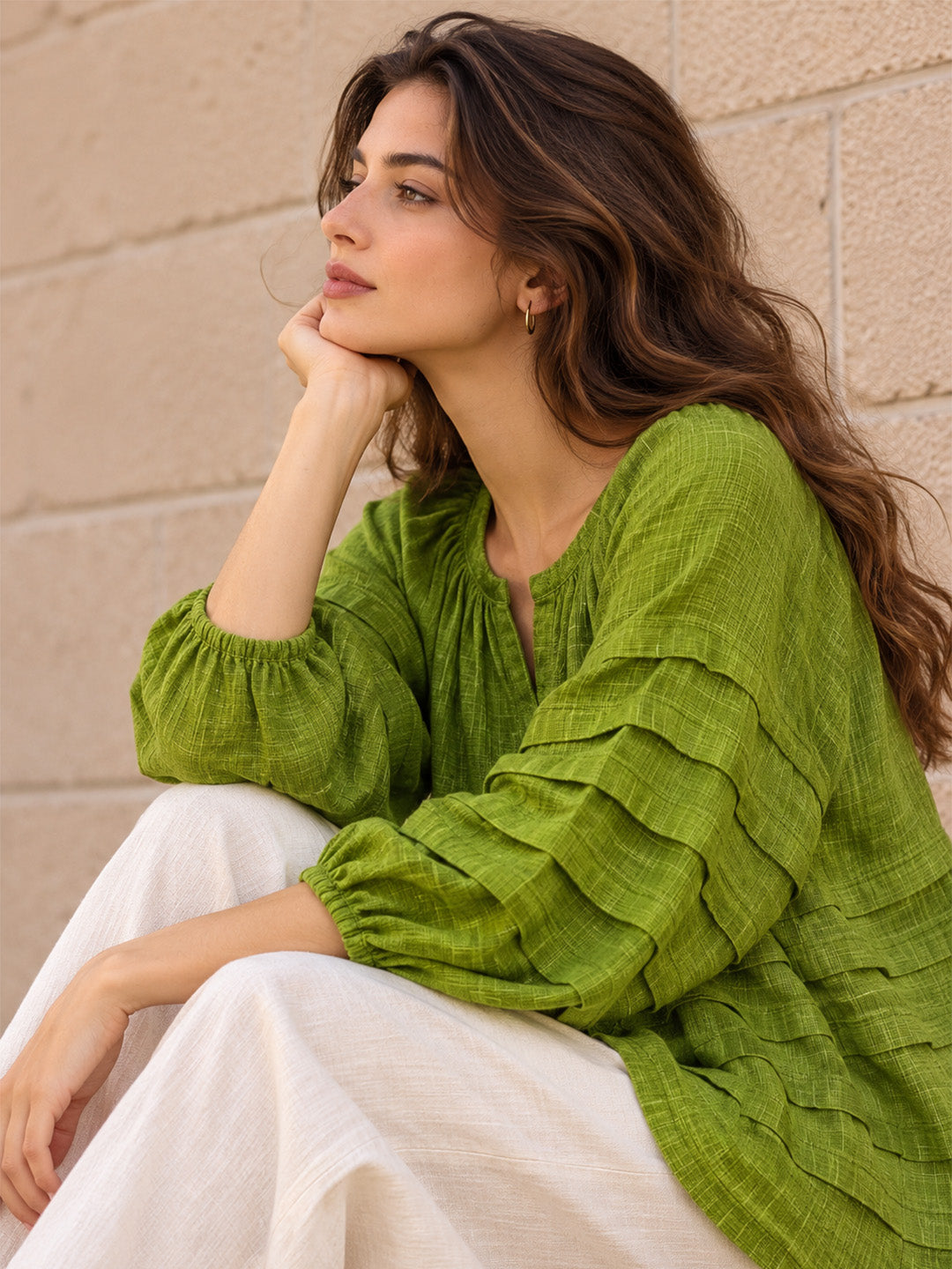 scoup-pleated-cotton-top
