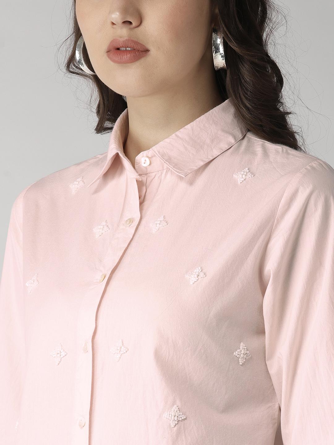 Embellishment Embroidered Shirt