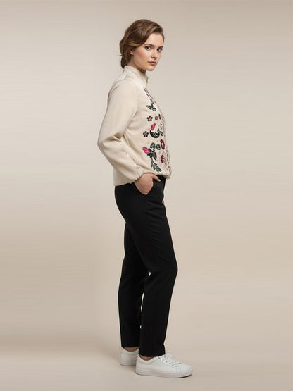 Embroidered Zip Jacket