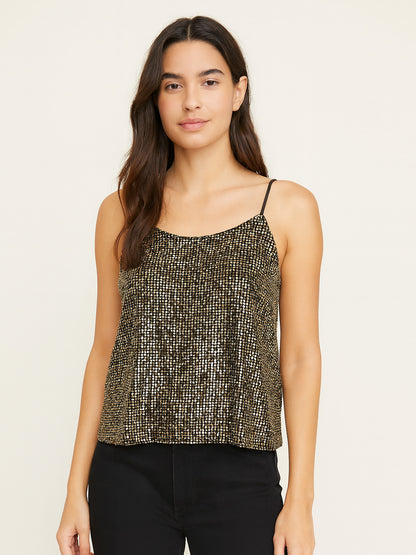 Sequined Cami Party Top